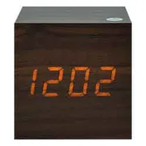 Relogio Despertador Digital Satellite AC-T33 Marrom