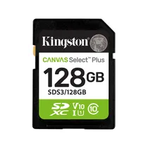 Cartão de Memória Kingston SDS3/128GB Canvas Select Plus - 128GB - SD - 150MB/s