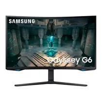 Monitor Samsung Smart Odyssey G65B LS32BG652ENXGO Curvo 32" 2K WQHD (2560 X 1440), 1MS, 240HZ, Va, 2XHDMI 2.1, 1XDISPLAYPORT 1.4, 2XUSB-A 3.0, 1XCONECTOR de Audio, 1XLAN RJ45, Bluetooth 5.2, AMD Freesync Premium Pro, Preto