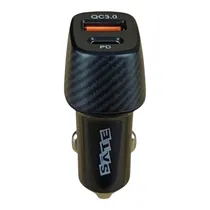 Carregador para Carro 12V Sate A-CC2012 - USB/TC/30W/PD