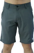 Short de Golfe Joog Poliéster Cinza Chumbo - Masculino