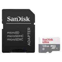Cartao de Memoria Micro SD Sandisk Ultra 128GB 128MBS – SDSQUNR-128G-GN3MA