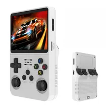 Console Game Portatil R36S DDR3L / Tela 3.5" / 1GB / 128GB / 3D / TF / 3500MAH - Branco
