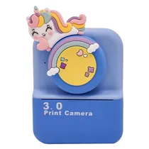 Câmera Digital Infantil com Impressão Térmica Satellite A-DV935 Tela 2" - Azul