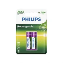 Pilha Recargable Philips AA R6B2RTU10/97 PACK-2-1000