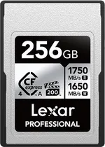 Memória Cfexpress 4.0 Lexar Professional Silver Tipo A 1750-1650 MB/s - 256 GB