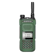 Rádio Walkie Talkie Baofeng BF-UV10 / 5W / VHF / Uhf / 136-174MHZ / 128 Canais - Preto/ Verde
