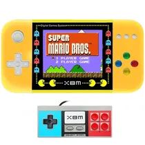 Console Portátil Game Box X8M de 3.5" com 500 Jogos + Controle - Amarelo (Inglês/Chinês/Espanhol)