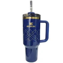 Stanley Vaso Flowstate Quencher H2.0 Acero/Metal Tumlber 1.18L c/Pajita Navy