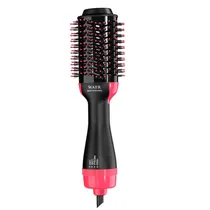 Escova Secadora Eletrica Waer WA-4118 / 1200W / 3 Temperaturas / 220V- Rosa/ Preto