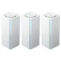 Roteador Xiaomi RD28 DVB4486GL Mesh System AX3000 Ne NFC Dual Band / 2.4GHZ / 5GHZ / Wi-Fi 6 - Branco (Kit com 3)