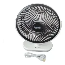 Ventilador Portátil Ecopower EP-V009 6" 3VEL/3PAS/Recarregável/Bilvolt - Black