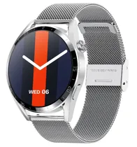 Relógio Smartwatch Tec GT3 Pro NFC / Anatel - Silver Mesh