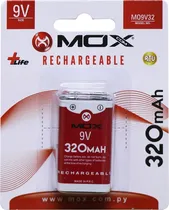 Bateria Mox 9V 320MAH Recarregável