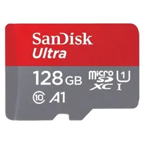 Cartão de Memória Micro SD Sandisk Ultra 128GB / C10 / 120MBS - (SDSQUA4-128G-GN6MA)
