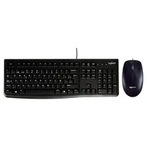Kit Mouse e Teclado Logitech MK120 - 1000 Dpi - Inglês - Preto