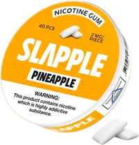 Chiclete de Nicotina Slapple Pineapple 2 MG (40 Unidades)