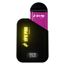 Vape Descartável Life Pod Eco Kit II 10000 Puffs 5% Nicotina - Grape Honeydew