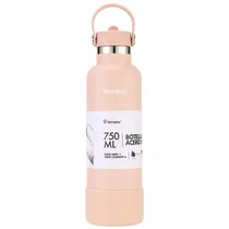 Garrafa Térmica Terrano - 750ML - com Bico + 2 Canudos - Rosa