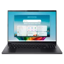 Notebook Acer Swift Go 16 SFG16-A71T-R87F, AMD Ryzen Ai 9 Ryzen 465 3.30HZ (5.00GHZ), 32GB Ram, 1TB SSD, Tela 16" Touch Wuxga 2K (1920 X 1200) Ips 120HZ, Windows 11 Home, Inglês, Preto