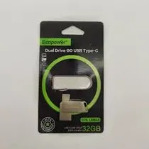 Ecopower Pendrive Otg/Tipo-C 32GB Gris