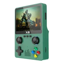 Console Game Portatil X6 Gamepad / 3D / 3.5" / TF Card 32GB / Recarregavel - Verde