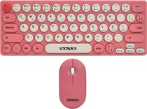 Teclado e Mouse Sem Fio Satellite AK-6061G Pink (Português)