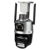 Câmera de Segurança IP Satellite A-CAM009D - 3.6MM + 6MM - 4MP - Wi-Fi - 2 Antenas - Cinza