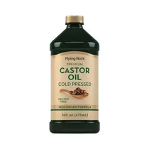 Azeite Piping Rock Castor Oil Cold Pressed 473ML
