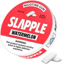 Chiclete de Nicotina Slapple Watermelon 4 MG (40 Unidades)