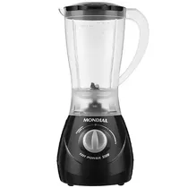 Liquidificador Mondial Easy Power L-550-B 550 Watts 1.5 Litros 2 Velocidades + Pulsar 127V ~ 60HZ - Preto/Cinza