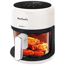 Fritadeira Elétrica Air Fryer Molimix Glassfry MAF-37-VD - 1200W - 3.7L - 110V - Branco