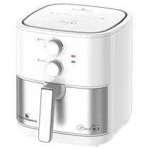 Fritadeira Elétrica Air Fryer Electrobras Beirut EBAF-61-W - 1900W - 6.1L - 220V 50/60HZ - Branco e Prata