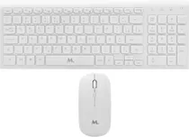 Teclado e Mouse Sem Fio Mtek KM-5515 - Branco (Português)