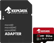 Cartão de Memória Micro SD Keepdata 512GB Rush KDMSDC10U3V30A2/512G - 170/120MB/s