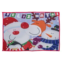 Capa Natal Decorativa Desenho de Neve 40X60CM