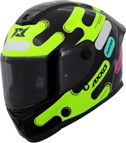 Capacete para Moto Axxis Hummer s Liquer B13 - Tamanho M (57-58) - Gloss Flour Yellow