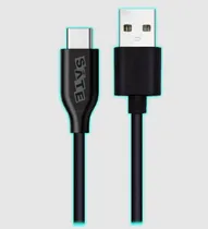 Cable USB USB-C Sate AL-AC2 2MT 18W Data 3.1 Negro