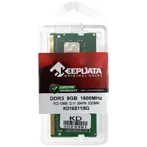 Memória Ram para Notebook 8GB Keepdata KD16S11/8G DDR3 de 1600MHZ