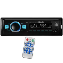 Toca Rádio Quanta QTRRA72 4 de 25 Watts com USB/Micro SD/Bluetooth - Preto