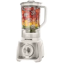 Liquidificador Mondial Turbo Inox L-1200-Wi - 1200W - 3L - 220V - Branco