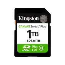 Cartão de Memória Kingston SDS3/1TB Canvas Select Plus - 1TB - SD - 150MB/s