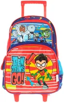 Mochila com Rodas Titans Go 061-03364 (Vermelho/Azul)