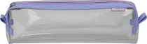 Estojo Escolar Pachas PA17 - Transparente / Lilás