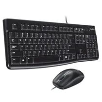 Mouse e Teclado com Fio Logitech MK-120 / Ingles – Preto (920-002565)