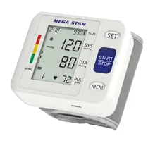 Monitor de Pressão Arterial Digital Megastar HT570 (Pulso)