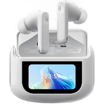 Fone de Ouvido Sem Fio Blackview Airbuds 12 com Bluetooth / Tela Touch - Branco