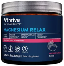 The Vitamin Shoppe Magnesium Relax Raspberry Lemon - 235G