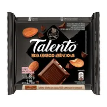 Talento Meio Amargo Amndoas 85G