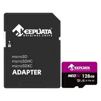 Cartão de Memória Micro SD Keepdata Neo X 128GB 95MB/s - KDMSDC10U3V30A1/128
